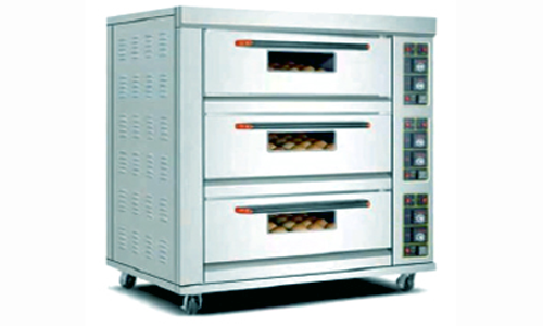 commercial bakery triple deck oven