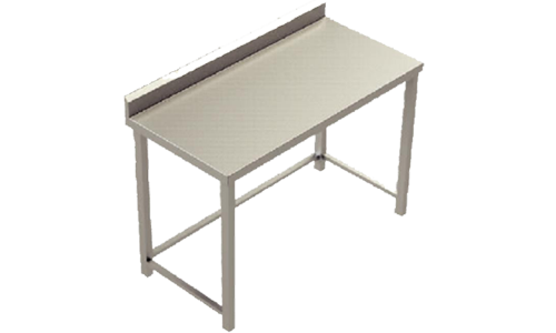 work table with cross bracing