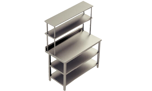 Work Table With 2 U.S. & 2 OHS